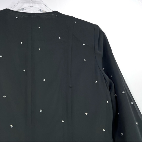 Vivienne Tam East Wind Code Vintage Beaded Embellished Blazer Jacket Black - Picture 7 of 10
